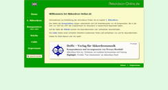 Desktop Screenshot of accordion-online.de